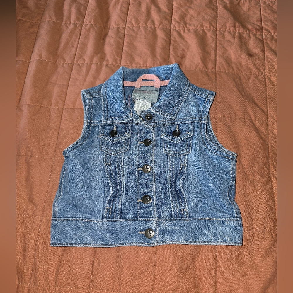 Kids Blue Denim Vest